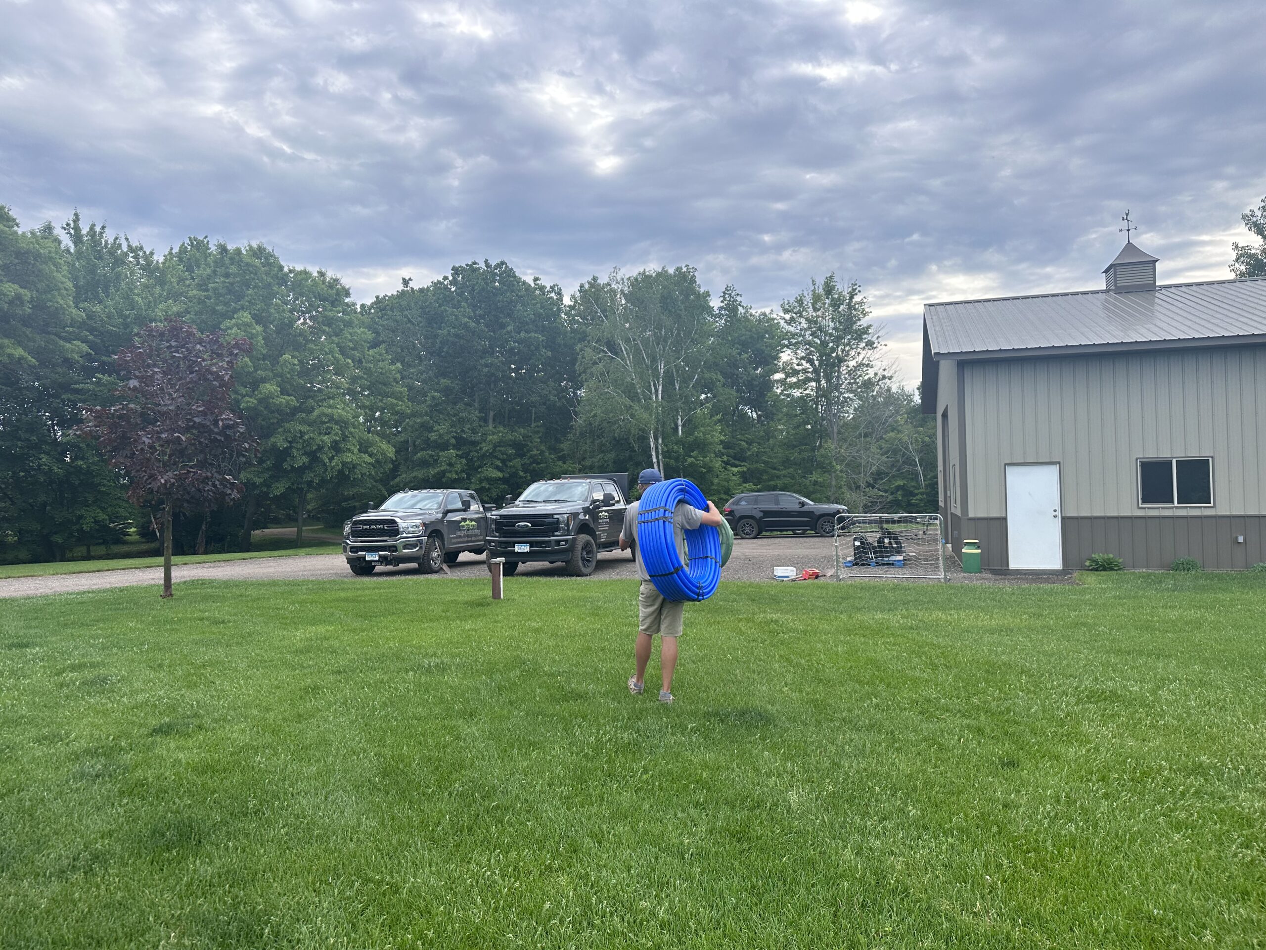 Image Irrigation team working on a sprinkler system in North Branch MN
